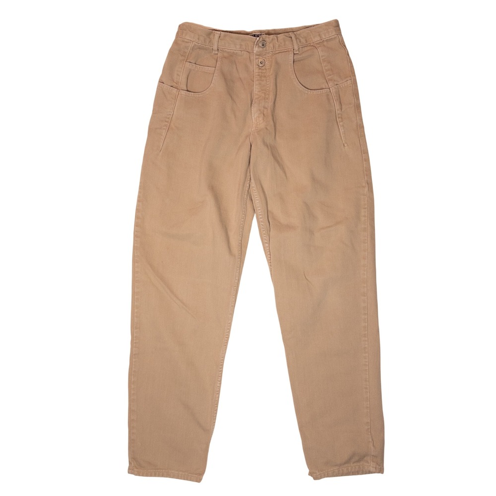 Guess Jeans Mens 33 Tan Khaki Good Vintage 90s Relaxed Tapered Utility 38075 34